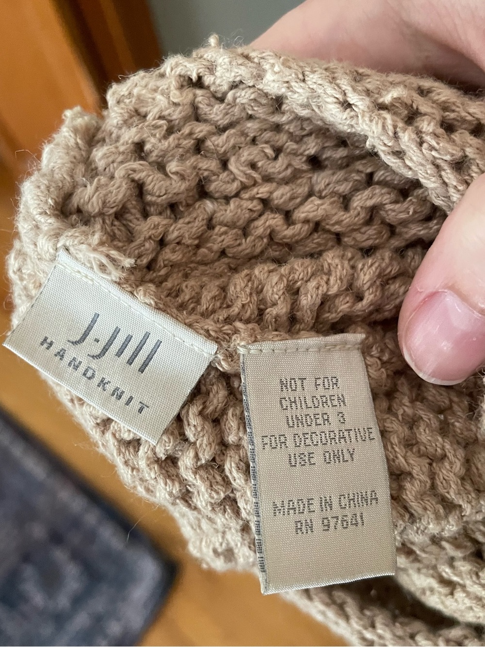 🐾Hand knit stocking🐾 - Picture 2 of 2